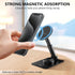 Magnetic Phone Stand Compatible with MagSafe, Phone Stand for Desk with 360°Rotation Base, Adjustable Height, Aluminum Phone Stand Compatible for MagSafe Case and iPhone 15 14 13 12 Series
