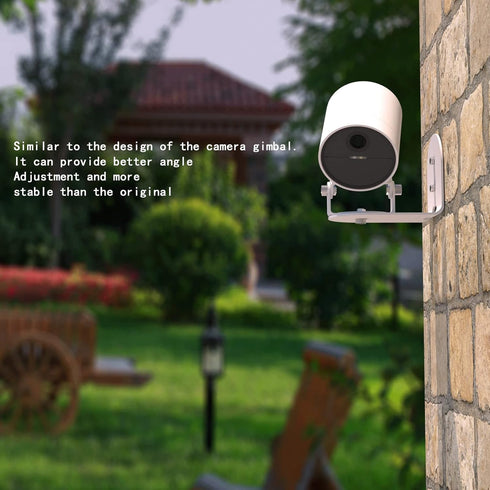 Metal Wall Mount for SimpliSafe Outdoor Camera, Anti-Drop, 360 Degree Adjustment Swivel Bracket (Camera Not Included)