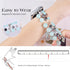 MOFREE Beaded Bracelet for Apple Watch Band 38mm 40mm 41mm, Handmade Crystal Beads Elastic Strap