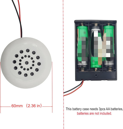 Yuuhseel MP3 Music Voice Recording Audio Module Kit DIY Welcomer Sound Recording Board with Speaker and PIR Motion