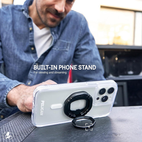 Pelican 3-in-1 Magnetic Phone Grip with Phone Stand and Bottle Opener - Rotatable and Removable for MagSafe Accessories