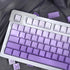 Gradient Purple Keycaps Set, 125 Keys Cherry Profile Dye Sub PBT for 60% 65% 95% Mechanical Keyboards