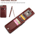 KIHUWEY iPhone 6 Plus/6S Plus Case Wallet with Credit Card Holder, Premium Leather Magnetic Clasp (Brown)