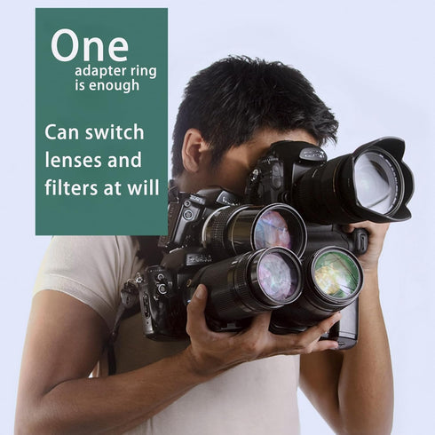 95mm to 105mm Camera Lens Adapter, 95mm to 105mm Step Up Ring Adapter for All Brands of UV ND CPL, with Lens Wiping