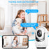 Cloarks 2K 2-Way 24/7, Pan/Tilt Security Camera, WiFi Indoor Cameras for Home Security with AI Motion Detection