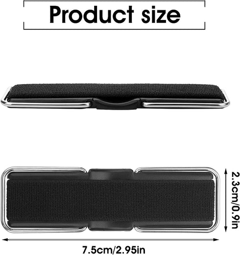 Cobee Finger Strap Phone Holder, 4 Pcs Elastic Kickstand for Mobile Phone, Anti-slip Braided Holder Band for Smartphones