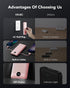 VRURC Portable Charger Power Bank with Wall Plug, 10000mAh with Built-in Cables, PD 20W Fast Charging