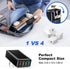 USB C Wall Charger 40W, Excgood 4-Port USB Charging Block, Flat Foldable Wall Plug PD+QC Power Adapter for iPhone 16 15