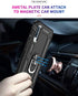 TJS Compatible Case for Samsung Galaxy A50 2019, with Tempered Glass Screen Protector and Kickstand