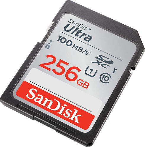 SanDisk 256GB SD Ultra Memory Card for Canon Powershot Cameras, Works with SX720 HS, SX730 HS, Bundle with Card Reader
