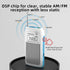 TOMASHI Preset MP3 Tiny Portable AM/FM Radio with DSP, Auto Scan & Channels, Stereo Headphone Output, Micro SD Player