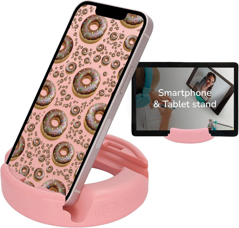 GoDonut Phone Stand Original - Cell Phone Holder + Tablet Stand Desk Organizer, Compatible with iPhone 16 15 14 Pro