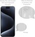 Pokolan (3-Pack) Tempered Glass Screen Protector for iPhone 15 Pro, 9H Hardness, Bubble Free, Easy to Install, Case