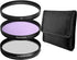 52MM Lens Filter Kit Bundle Pro, Includes 52MM CPL, UV, FL-D Filters, Universal for Camera Lens with Travel Case