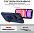 iPhone 11 Case with Screen Protectors and Camera Cover, Military Grade 16ft Drop Tested Cover with Magnetic Kickstand,