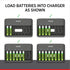 Rayovac 8 USB Battery Charger, Bay Charger for NiMH AA and AAA Rechargeable Batteries, Fast Charger for Batteries