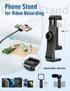 Nineigh 85" Phone Tripod, Tripod for Cell Phone iPhone with Gooseneck, Aluminum Tripods Stand for Video Recording Photo