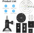 Camera Mount Pipe Mounting Bracket - For Stick Up Cam/Pro/Battery with Pan-Tilt, Ring Indoor Camera, Spotlight Cam