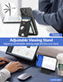 HiWe MagSafe Wallet Stand with Airtag Holder, Strong Magnetic Card Holder for iPhone 16/15/14/13/12, Vegan Leather,