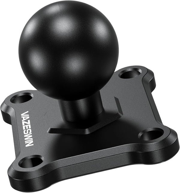 1" Ball Mount with Aluminum Alloy Square Plate, Universal Electronic Device Mounting Base for Garmin, Lowrance,