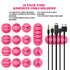 PERFORMORE 16 Pack of Cable Clips Cord Organizer, Pink Self-Adhesive Cord Holders for Cable Management, Multipurpose Wire Charger Organizer Clips for Home, Office, Car, and Desks