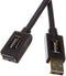 Amazon Basics USB 3.0 Extension Cable, A-Male to A-Female, 4.8Gbps High-Speed, Gold-Plated