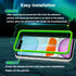 Screen Protector for iPhone 11, iPhone XR (6.1"), HD Anti Blue Light Blocking Tempered Glass Film, Eye Protection, Case