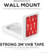 Screwless Tilted Wall Mount Kit for Wyze Cam Pan, VHB Stick On, Full Tilt & Pan Function, Strong Adhesive Mount, White