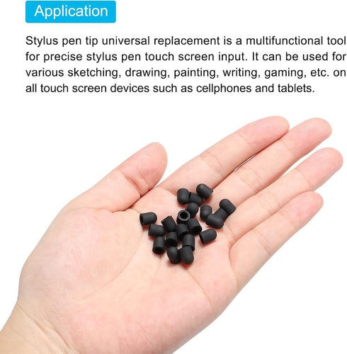 MECCANIXITY 30pcs 5.5mm Stylus Pen Fine Tips Conductive Rubber Capacitive Touch Screen Pens for Universal Replacement
