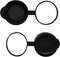 42mm Binocular/Monocular Objective Lens Caps, Internal Diameter 51.8-53.3mm Rubber Cover Set Black