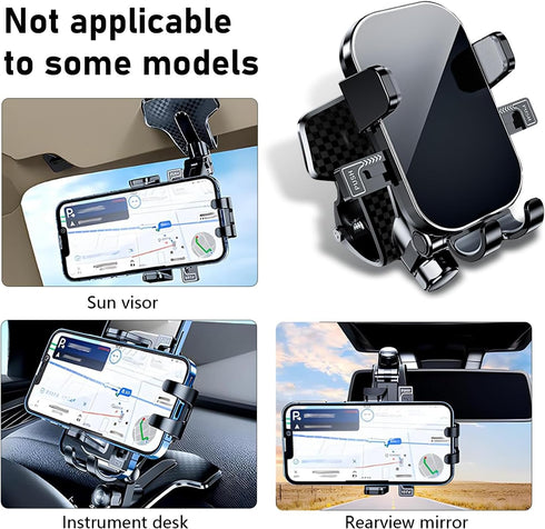Merdege 4-7 inches Car Phone Holder, Center Console Navigation Holder, Universal Adjustable Swivel Bracket, Compatible