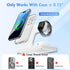SMILE STATION 3 1 17-12 Wireless Charging Station for Apple Devices: in Foldable Qi Compact Case-Friendly Charger Stand