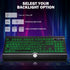 Wired Gaming Keyboard, Full-Size 7-Color Backlit with Wrist Rest, USB Plug-and-Play for PC, Laptop