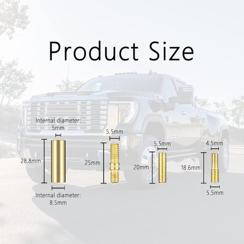CXCCOI 12PCS Car Antenna Adapter,Sturdy and Durable Universal Antenna Adapter Kit Car Accessories Compatible