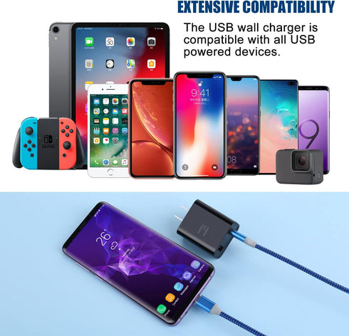 Dual USB Wall Charger, Costyle 3 Pack 30W 2 Ports Adaptive Fast Charging Block for iPhone 13 12 11