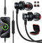 USB C Headphones with Charging for iPhone 15 Plus Pro Max, Samsung S24 S23 S22 A53 - Magnetic Wired Earbuds with Mic
