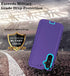 Qinmay Samsung Galaxy A54 5G Case with HD Screen Protector (2 Pack), Durable Shockproof 3-Layer Heavy Duty Cover