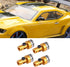 4Pcs SCX10 4WD 1:10(Yellow) Body Shell Mount Column, Magnetic Post Mount, Body RC Car Magnetic Shell Post Model Car