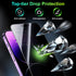 Esanik 2 Pack 4-way 360 Anti-spy Privacy Screen Protector for iPhone 14 Pro Max 6.7'', Tempered Glass, Installation