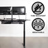 VIVO Clamp-on Under Desk Cable Net, 91 cm Workstation Wire Organizer for Home and Office, Black, DESK-AC36MH