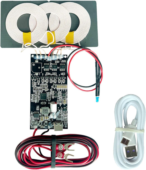 Wireless Charger 3 coils, 15W High Power Circuit Board for Wireless Charging DIY for Cars, Trucks, and RVs.