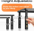 3 1 Pack Computer Monitor Stand Riser for Desk, Height Adjustable PC Laptop TV Desktop Monitor Stand Shelf, Metal