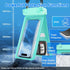 Waterproof Phone Pouch, IPX8 Double Space Cell Phone Case for iPhone 15/14/13 Pro Max Plus (Light Green)