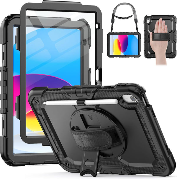 HXCASEAC Heavy Duty Case for iPad A16, iPad 11th 10th Generation Case, with
