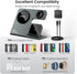 3 in 1 Magnetic Wireless Charging Station, 15W Aluminum Alloy Charger for iPhone 16/15/14/13/12 Series with 20W Adapter