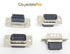 5 Sets Crimp Type DB9 Male + Plastic Hoods + Pins Set, D-Sub 9P Male Crimp Connector Kit