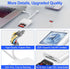 Denlane SD Card Reader for iPhone iPad, USB C & Lightning Dual Interface Memory Card Reader, Digital Camera Adapter