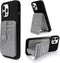 M-Plateau Phone Wallet Stick ON, Card Holder for Cell Phone with Elastic Magnetic Closure, Bifold Credit Card Holder
