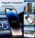 MAGIC JOHN Magnetic Case for iPhone 14 Pro - Compatible with Magsafe, Military Grade Shockproof, Anti Yellowing