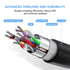 Qxcynsef 3.0 25 FT,5Gbps More,Black,25FT USB Extension Cable High Speed Data Transfer Extra Long A Male to A Female